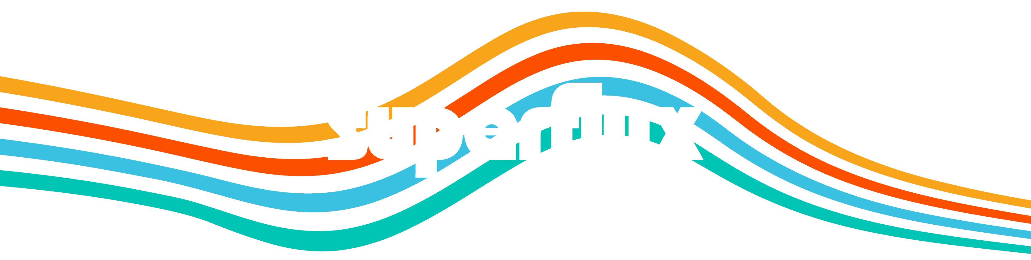 Superflux logo banner with colourful lines